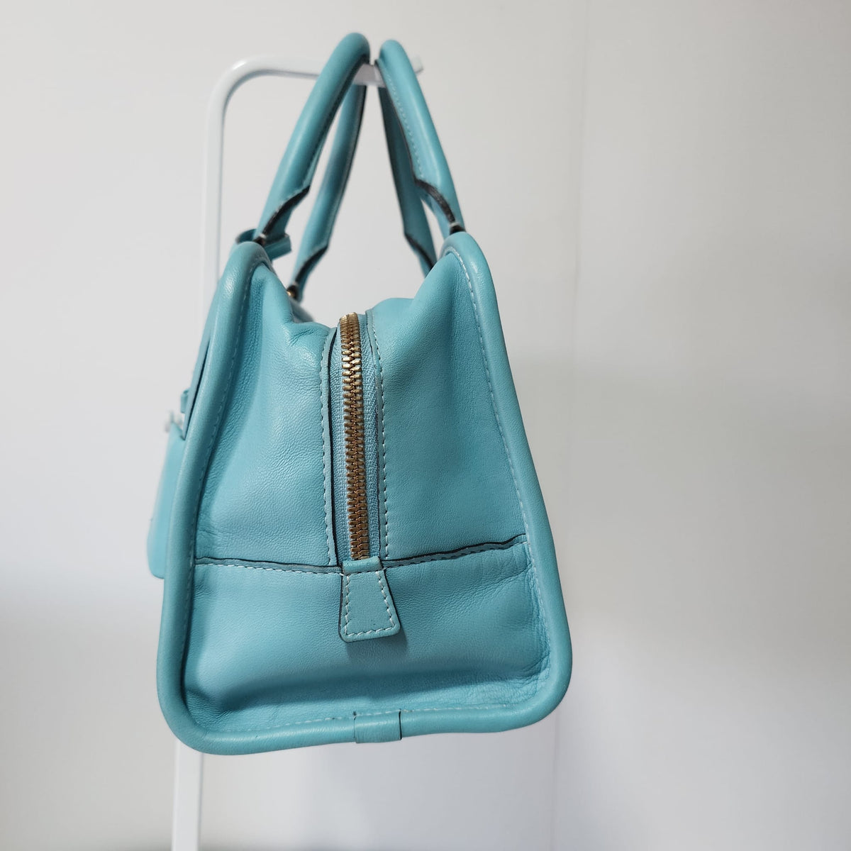 Loewe Amazona de cuero turquesa