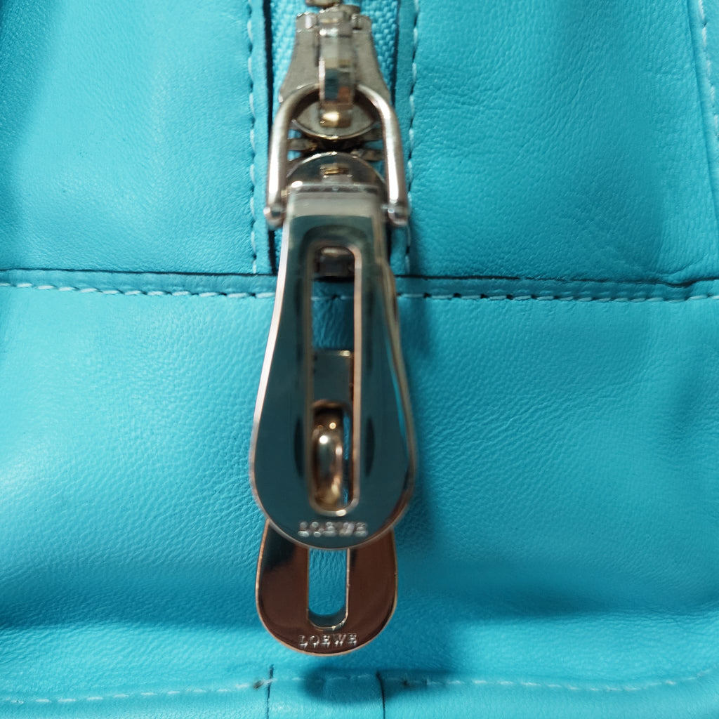 Loewe Amazona de cuero turquesa