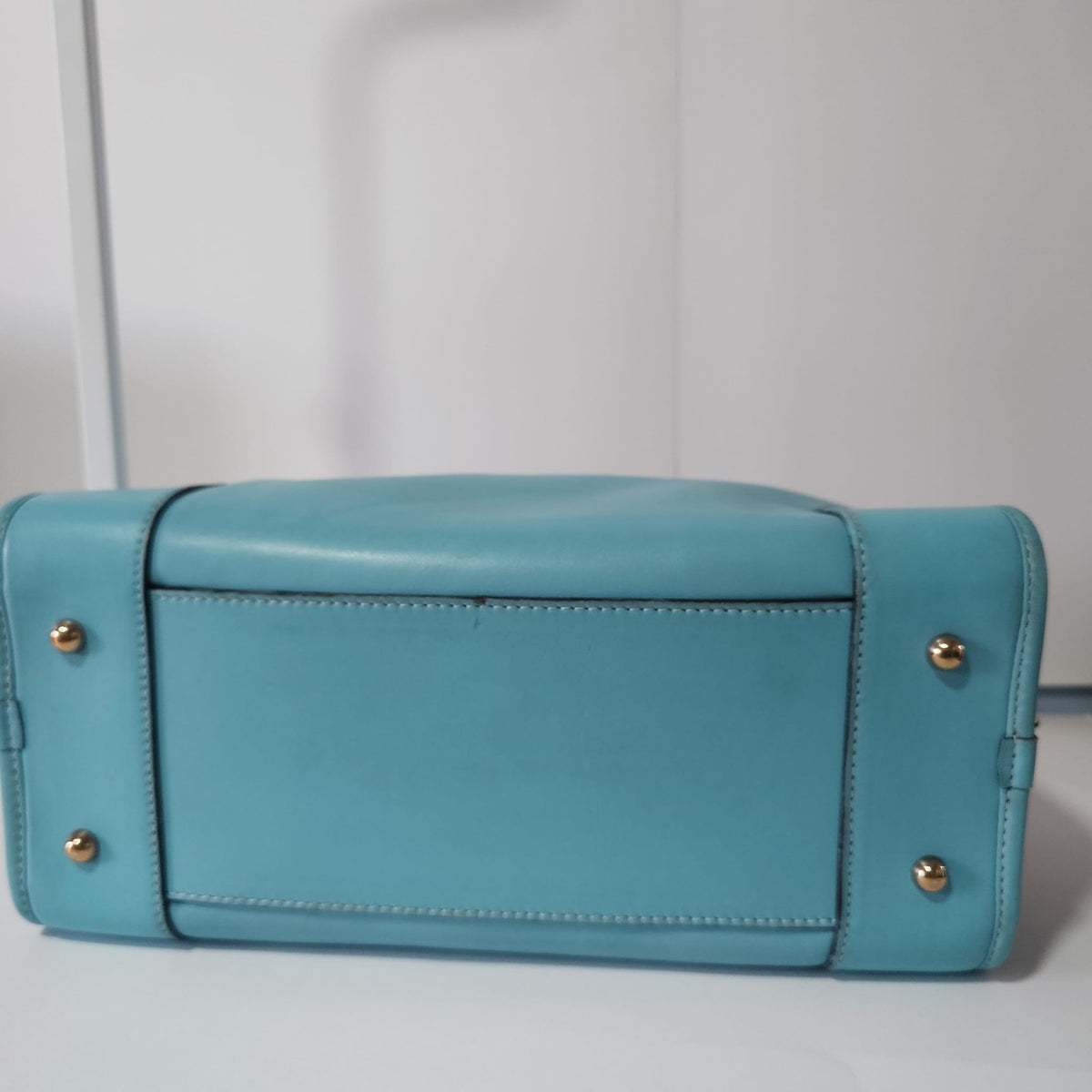 Loewe Amazona de cuero turquesa