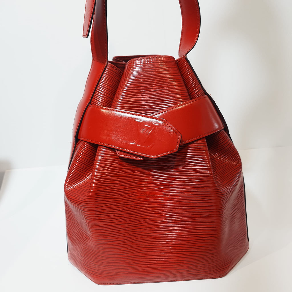 Louis Vuitton Sac De Paule en piel Epi roja